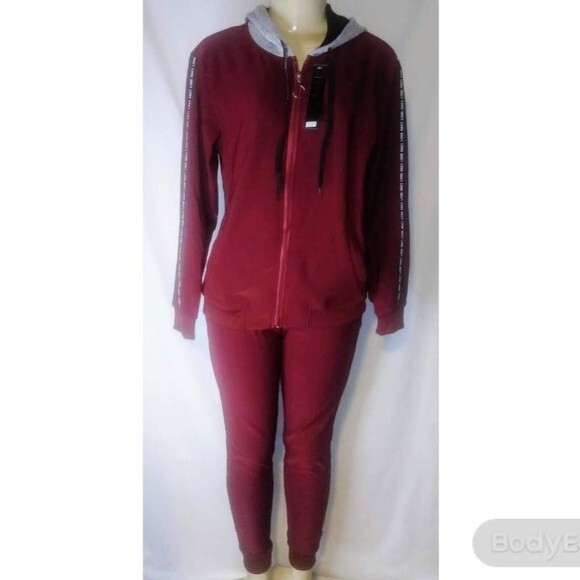 Burgundy LOVE Sweatsuit S/M - Picture 1 of 11